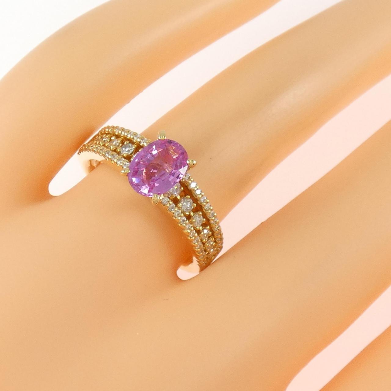 K18PG サファイヤ リング 1.15CT