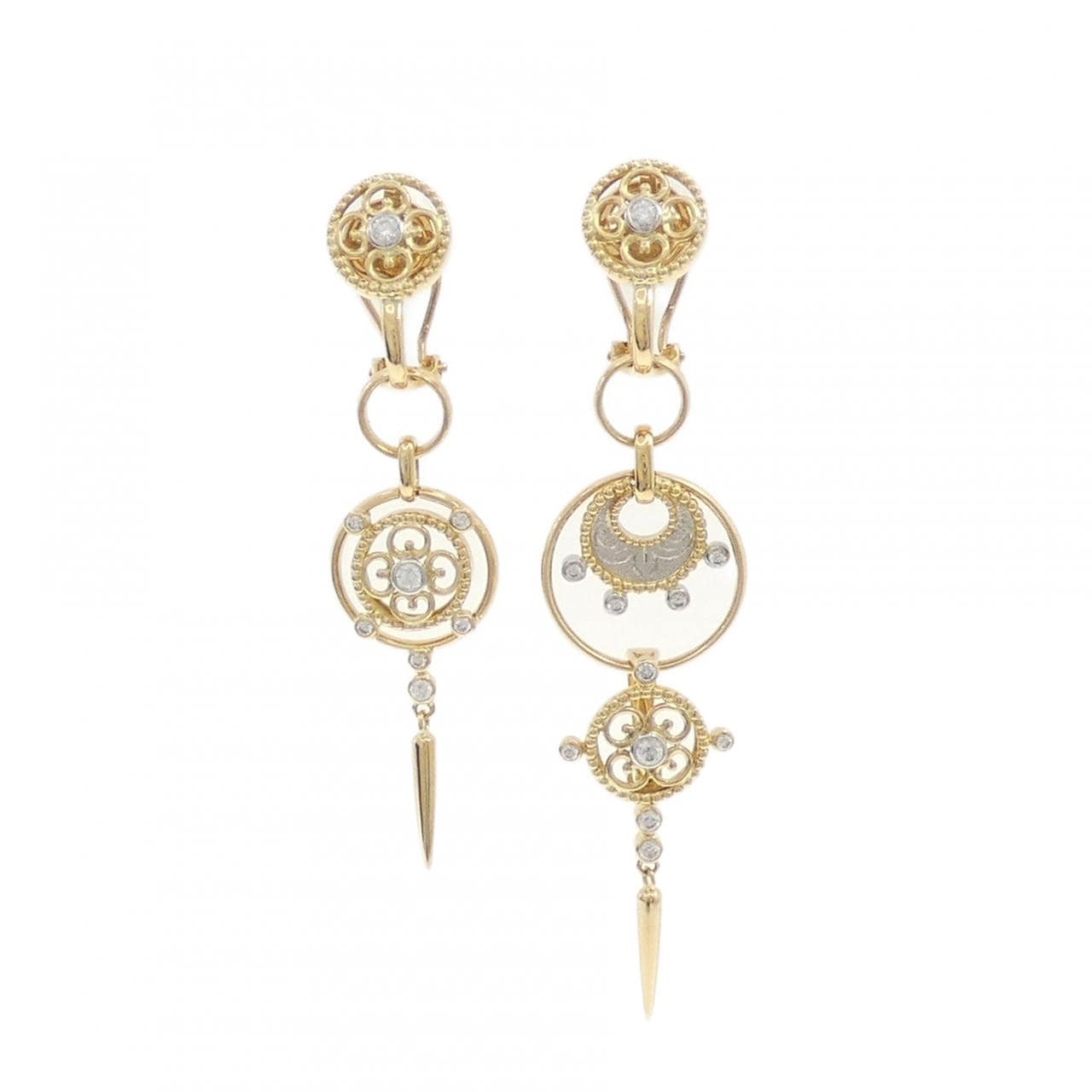 石川暢子 ダイヤモンド イヤリング 0.49CT