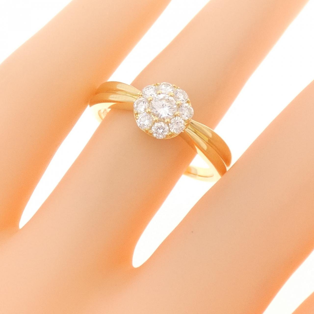 K18YG ダイヤモンド リング 0.50CT