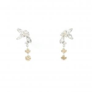 K18WG ダイヤモンド ピアス 0.40CT