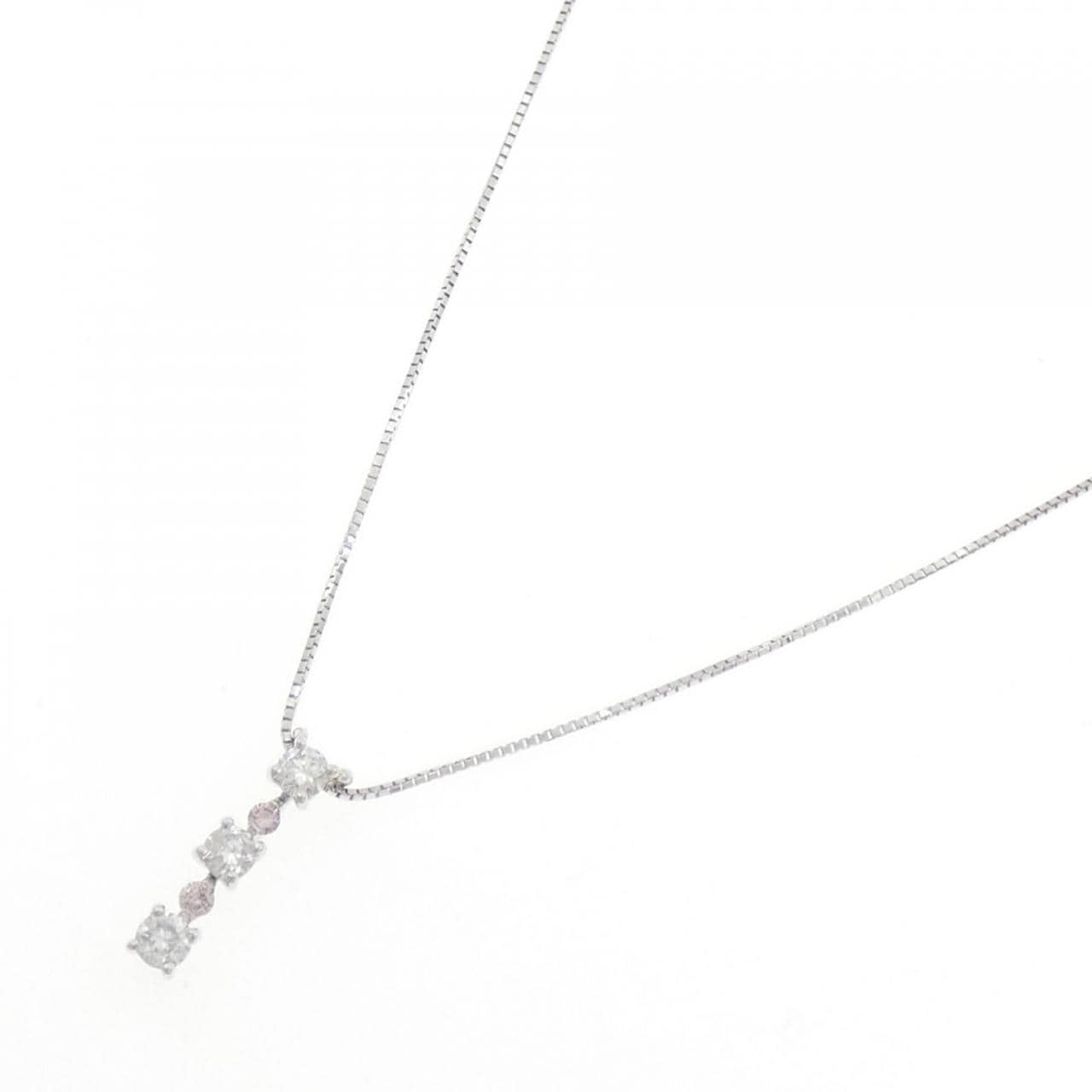 K18WG ダイヤモンド ネックレス 0.40CT