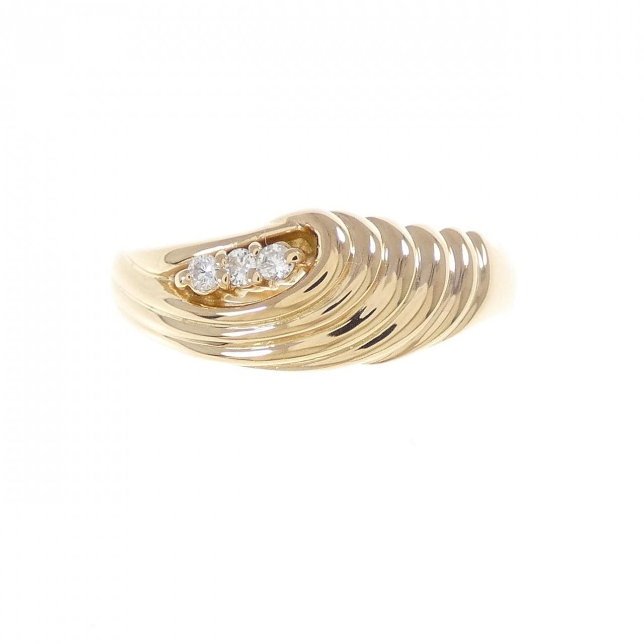 K18YG ダイヤモンド リング 0.04CT