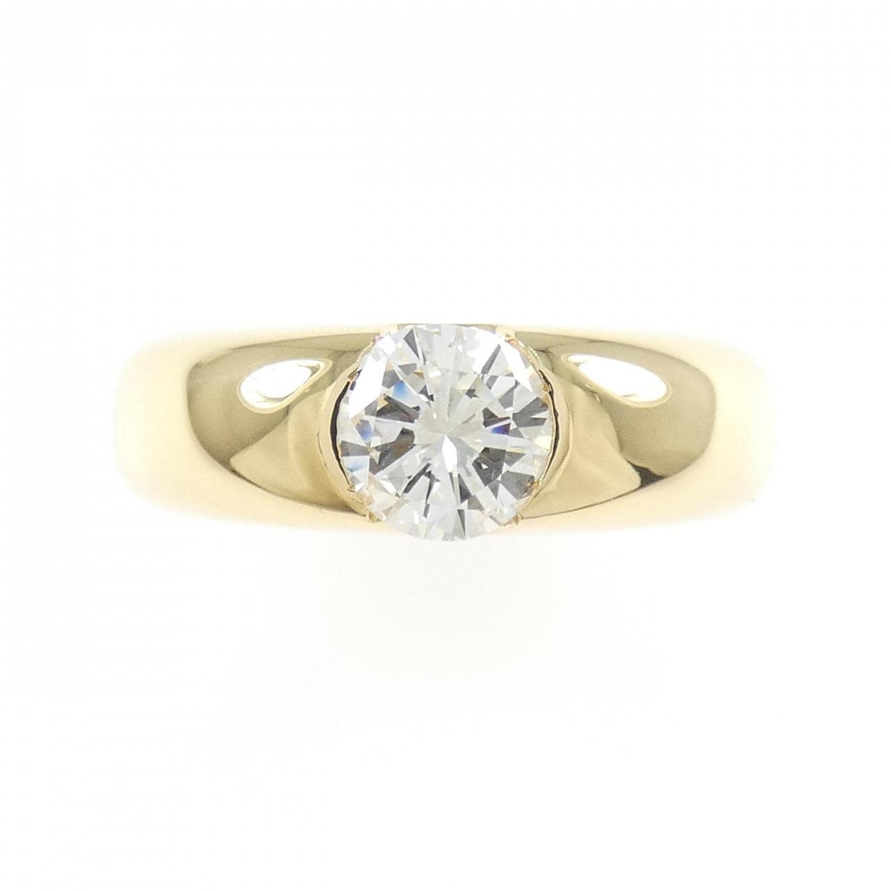 K18YG ダイヤモンド リング 1.049CT