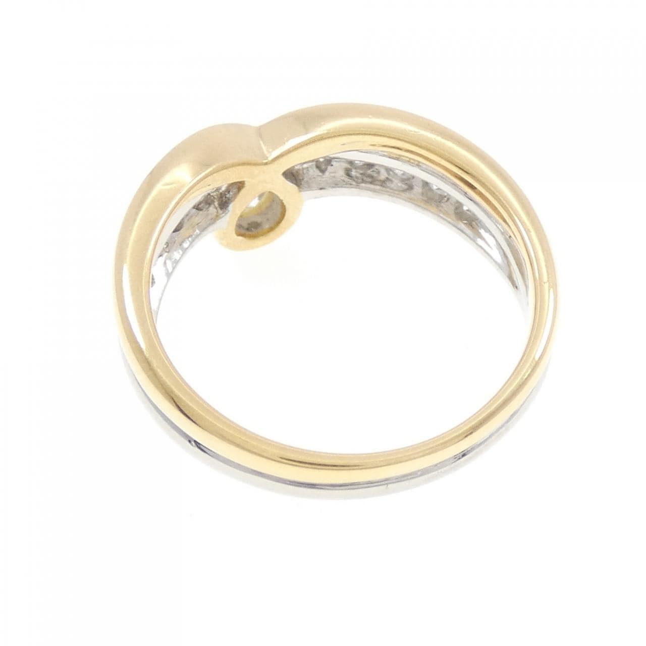 K18YG/PT900 ダイヤモンド リング 0.42CT