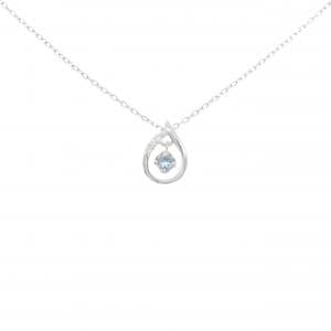 K10WG アクアマリン ネックレス