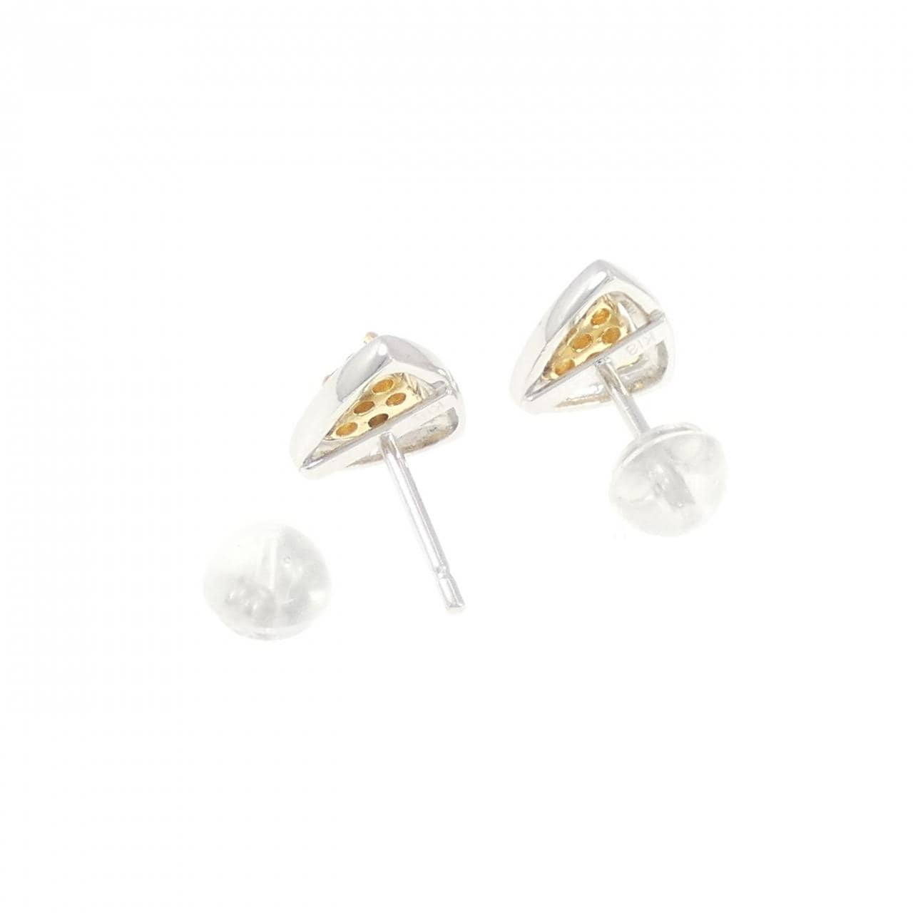 K18WG/K18YG Diamond Earrings 0.18CT