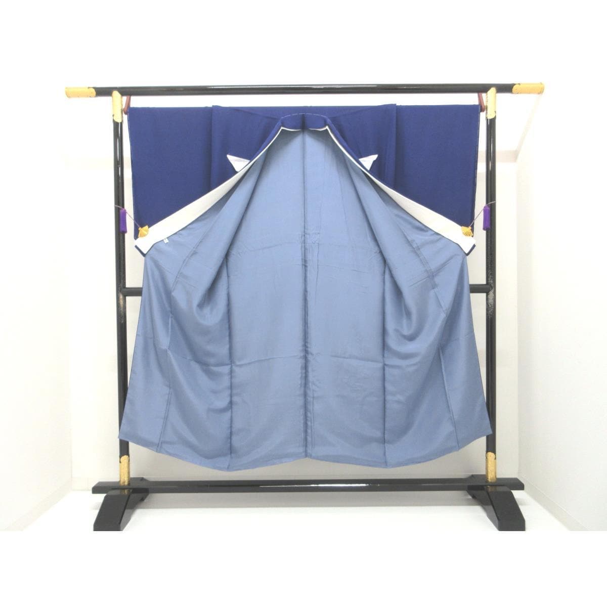 【未使用品】男物　羽二重　紋名不明　きもの・羽織・長襦袢　３点セット