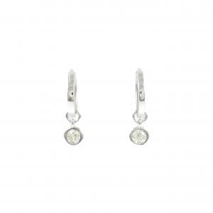 K18WG 2WAY ダイヤモンド ピアス 0.20CT