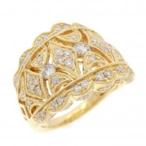 K18YG ダイヤモンド リング 0.85CT