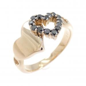 K18PG ハート ダイヤモンド リング 0.23CT