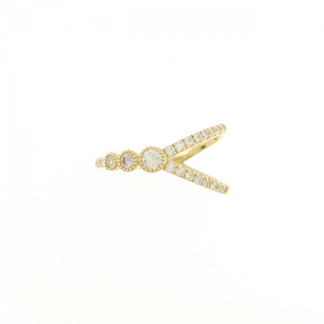 【新品】K18YG ダイヤモンド リング 0.22CT