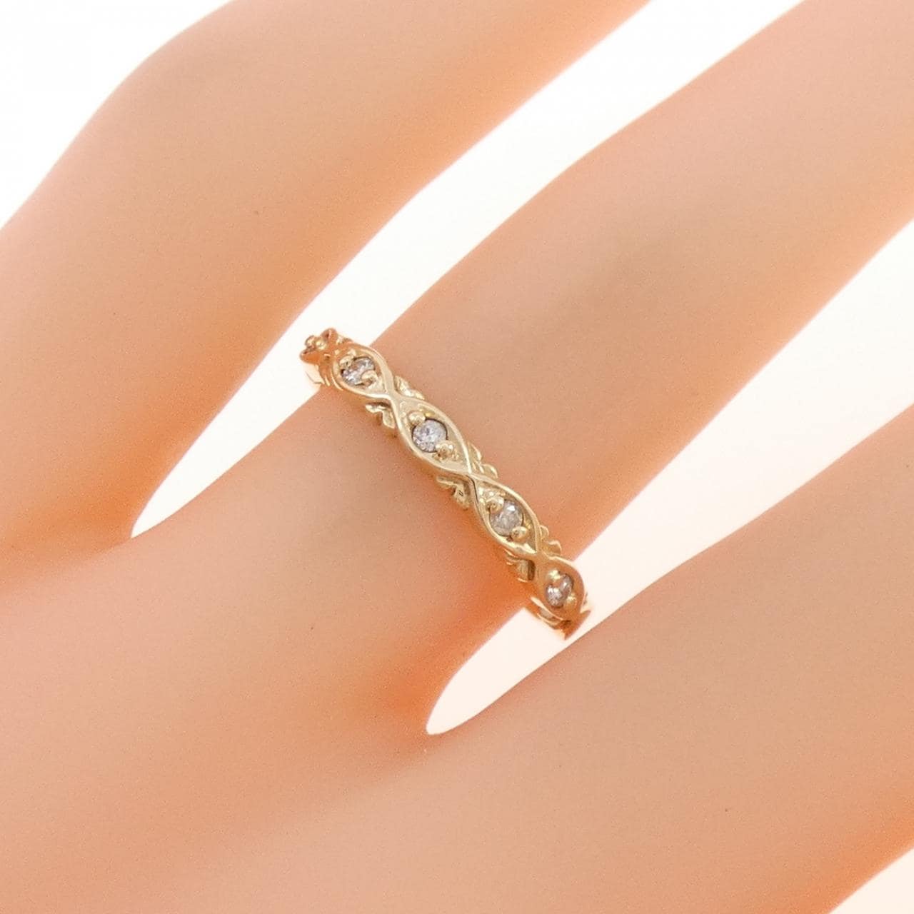 アガット ダイヤモンド リング 0.07CT