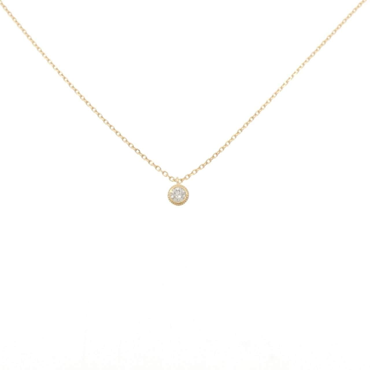 アガット ダイヤモンド ネックレス 0.06CT