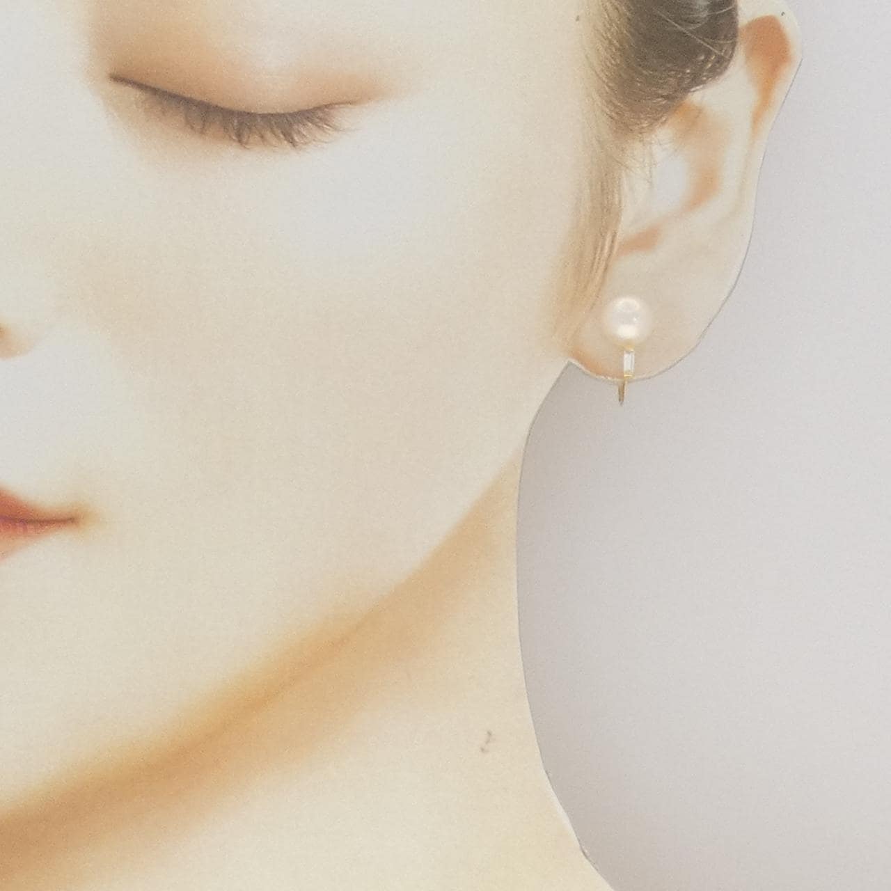 K18YG アコヤパール イヤリング 7.5mm