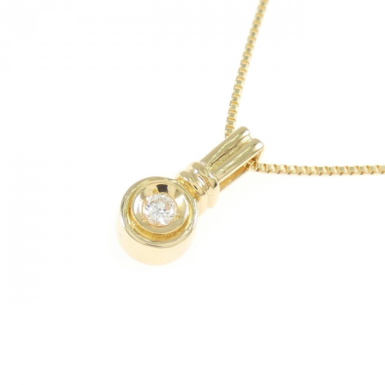 K18YG ダイヤモンド ネックレス 0.05CT