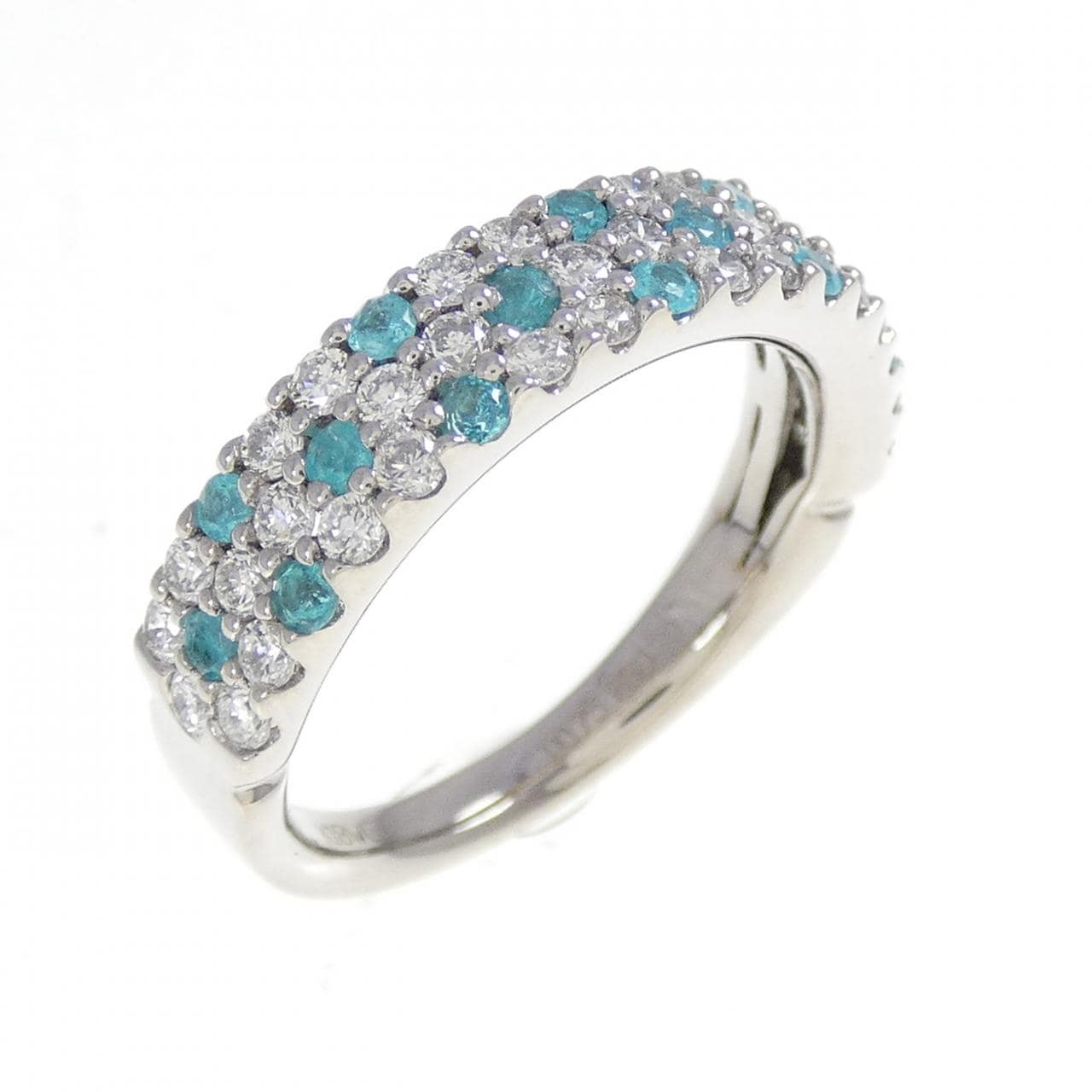 K18WG Paraiba Tourmaline ring 0.30CT