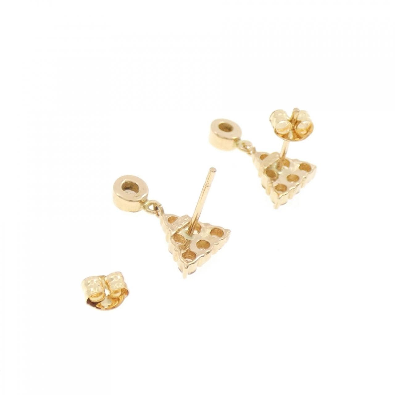 K18YG ダイヤモンド ピアス 0.46CT