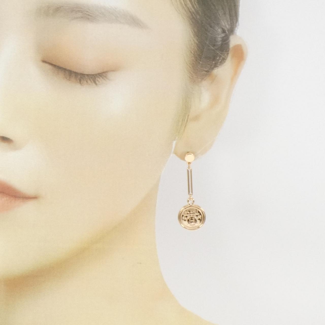 HERMES exlibris earrings