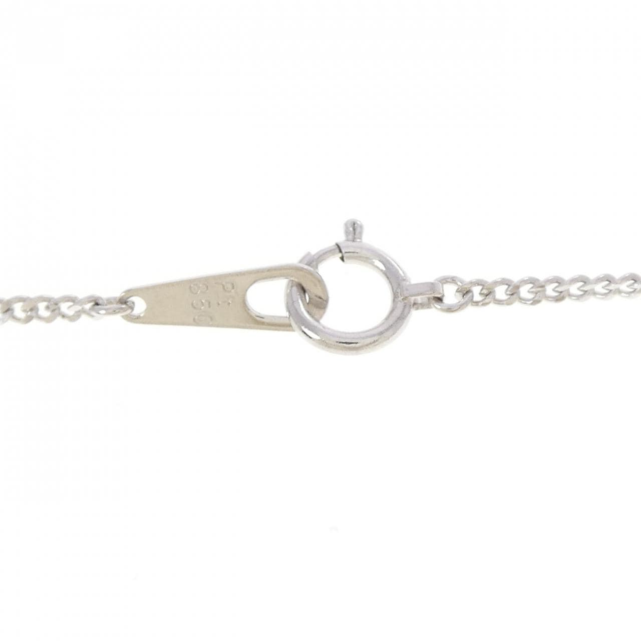 PT900/PT850 ルビー ネックレス 0.76CT
