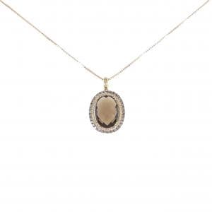 18K/18KBG/K18 スモーキークオーツ ネックレス 11.30CT