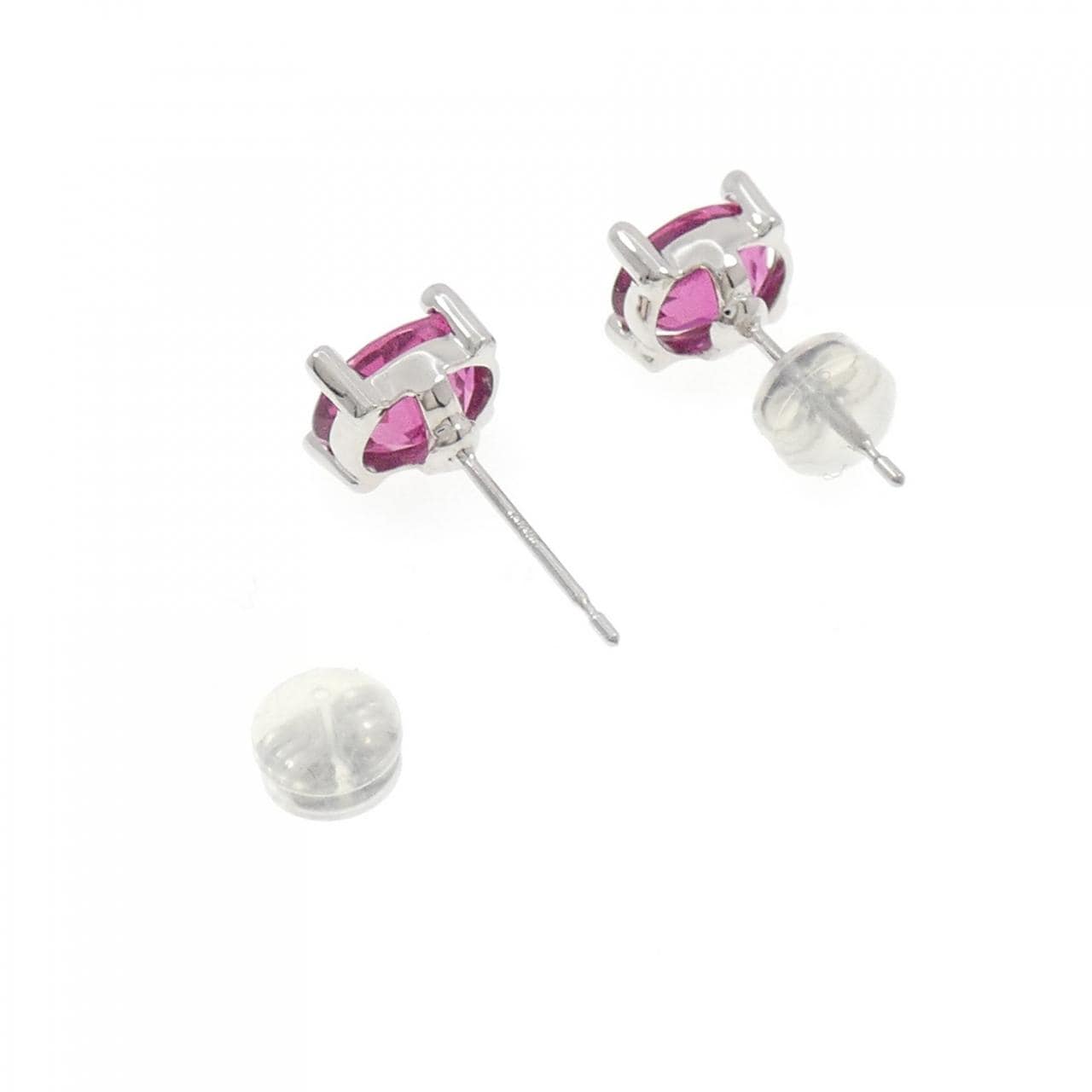 K14WG ルベライトトルマリン ピアス