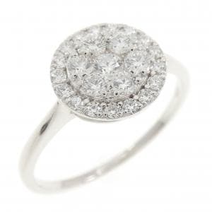 K18WG ダイヤモンド リング 0.41CT