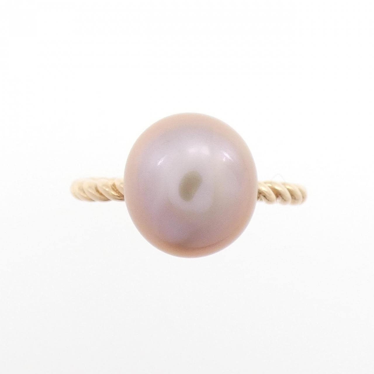 アガット 淡水パール リング