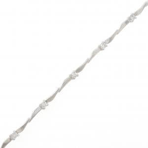 K18WG ダイヤモンド ブレスレット 0.20CT