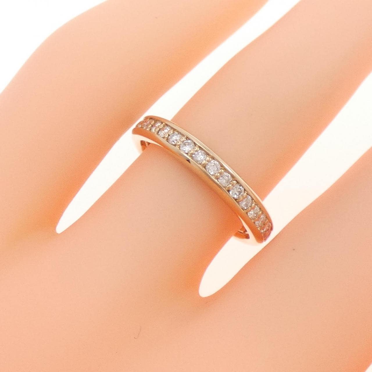 K18PG full eternity Diamond ring 0.50CT