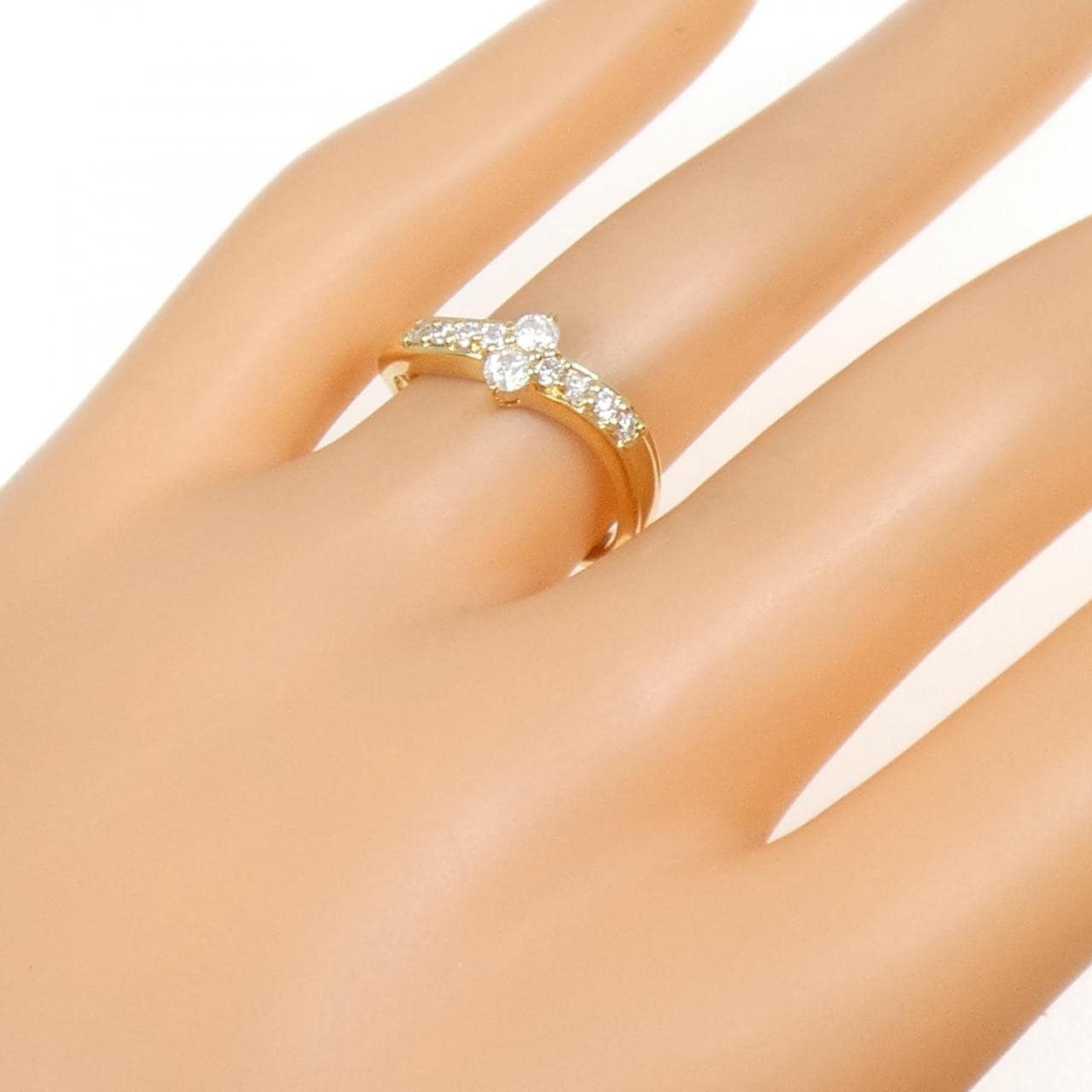 K18YG ダイヤモンド リング 0.31CT
