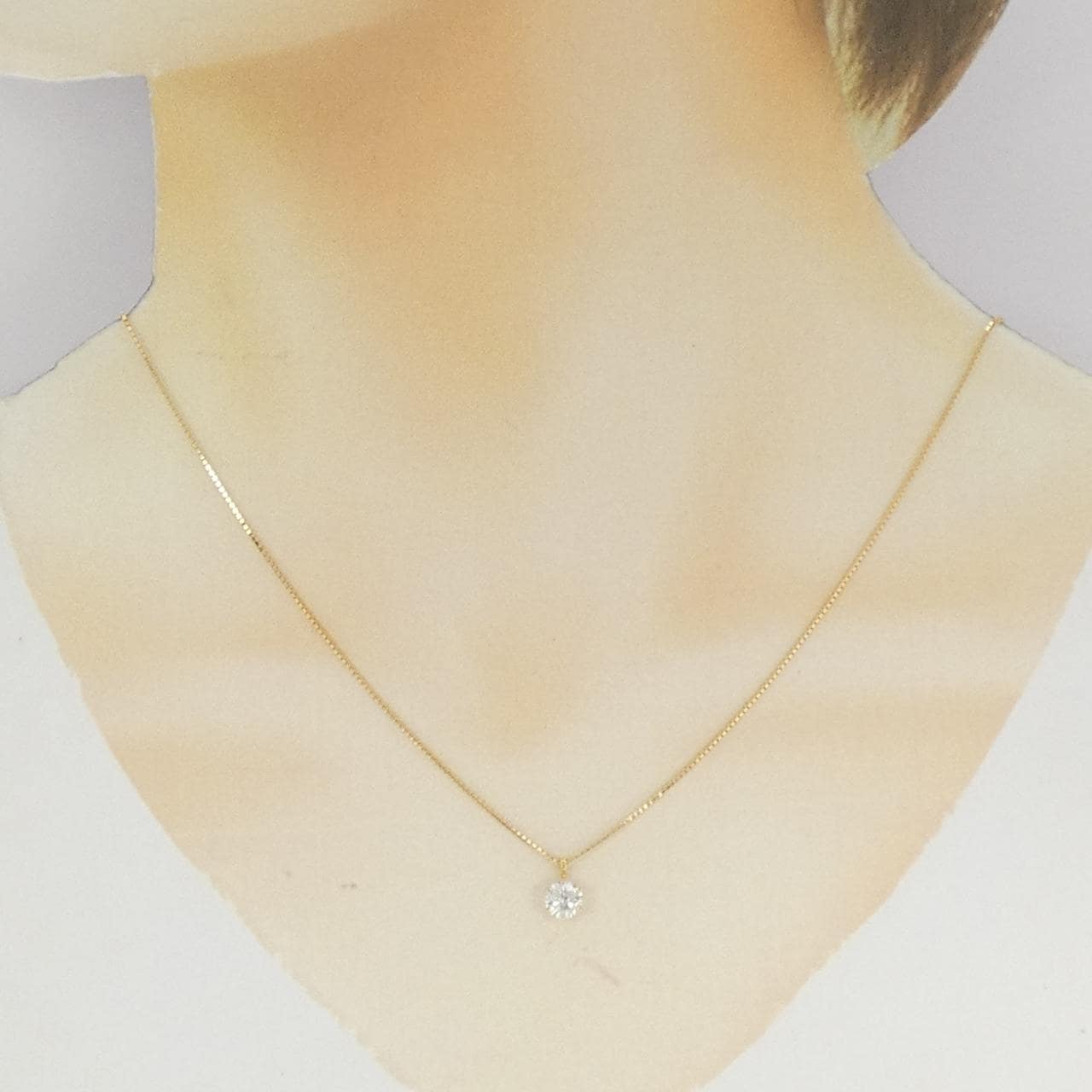 [新品] K18YG鑽石項鍊 0.553CT G SI2 VG