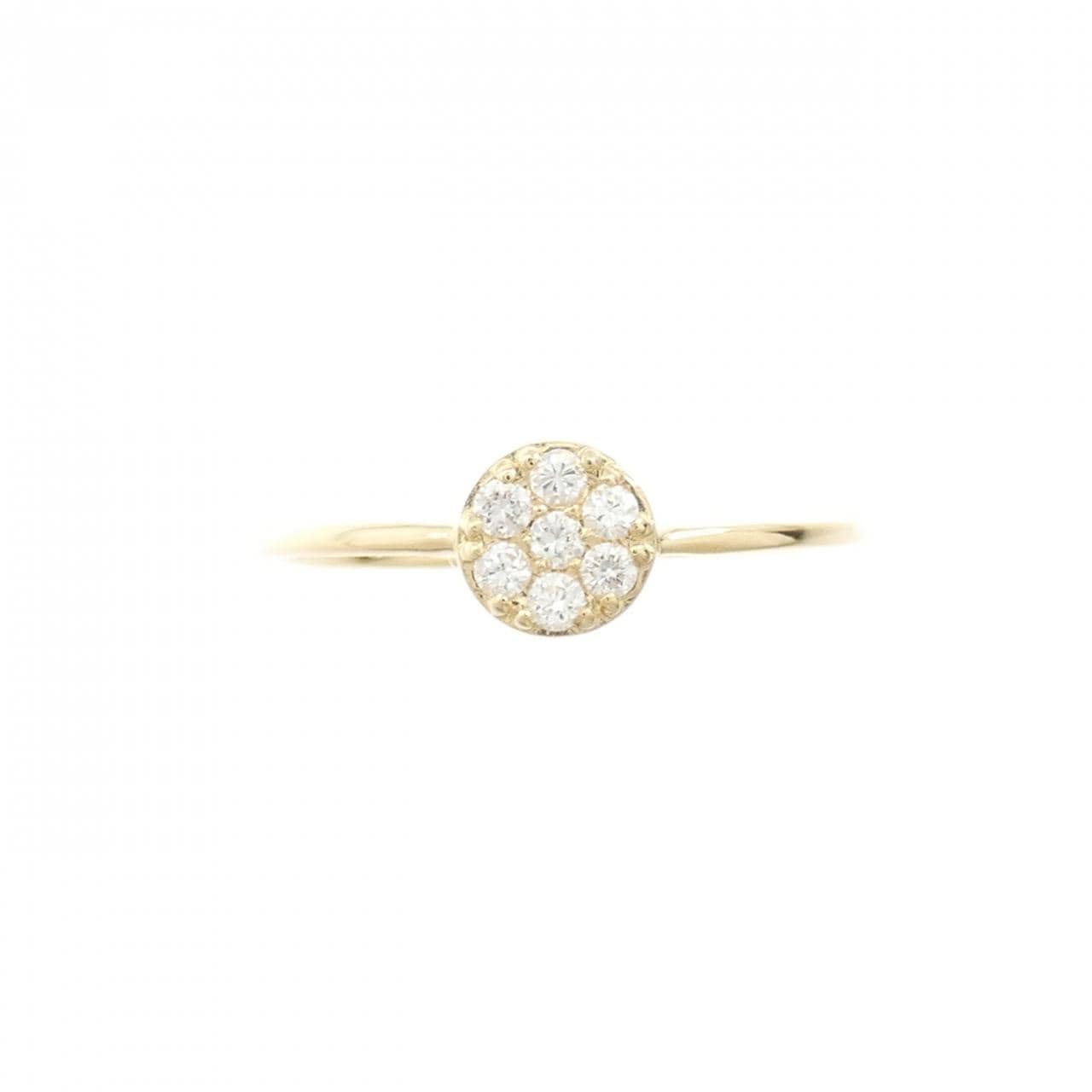 【リメイク】K18YG ダイヤモンド リング 0.10CT