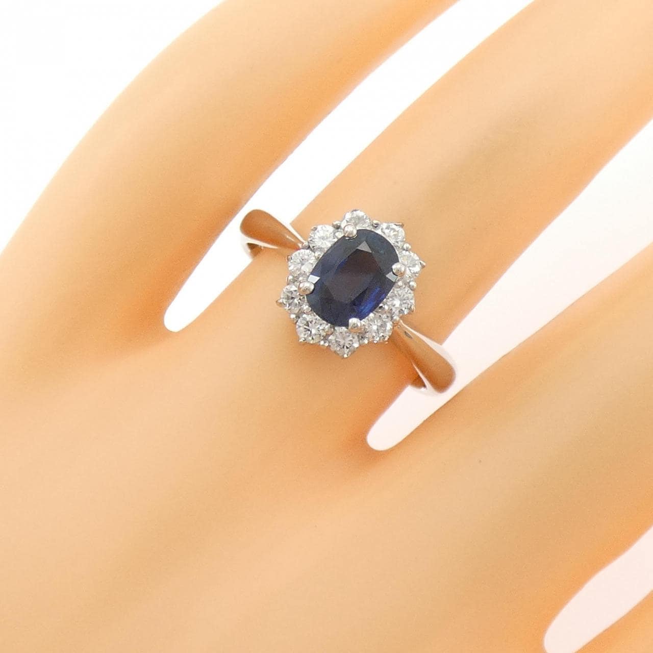 PT900 サファイヤ リング 1.30CT