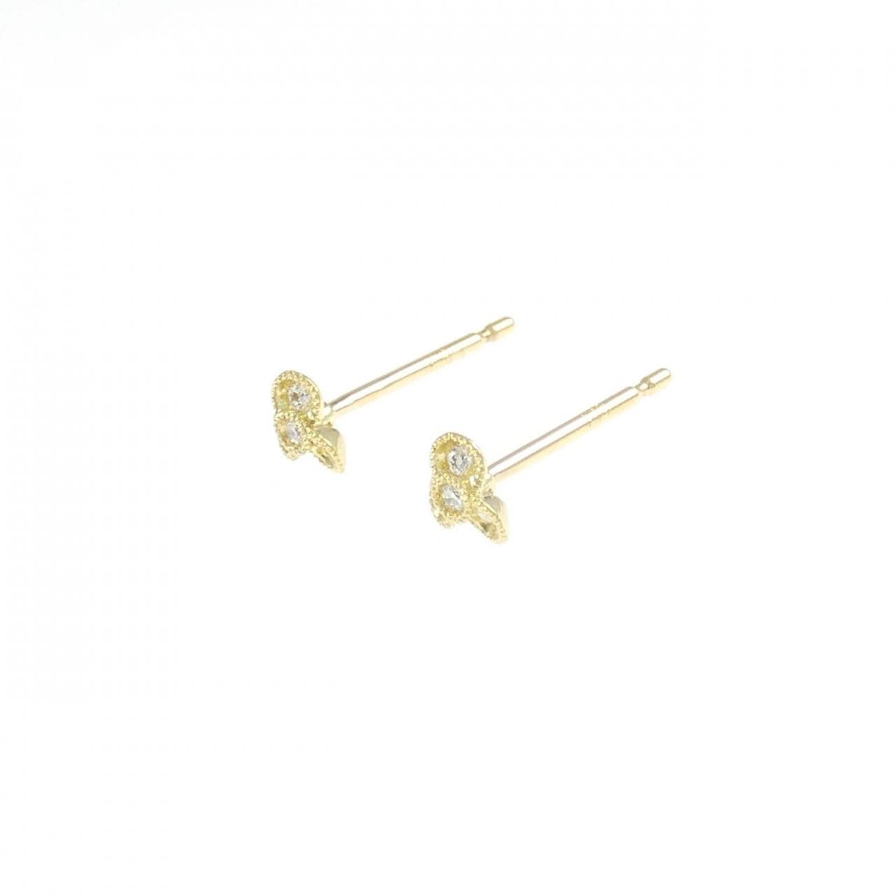 K18YG ダイヤモンド ピアス 0.04CT