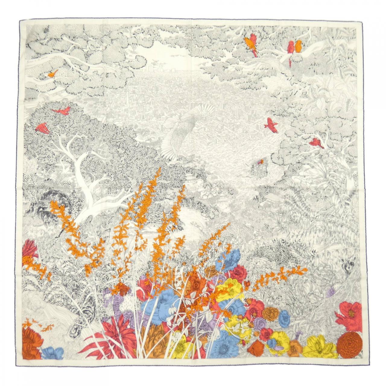 エルメス HERMES RETOUR A LA NATURE H243854S カレジェアン140 ショール