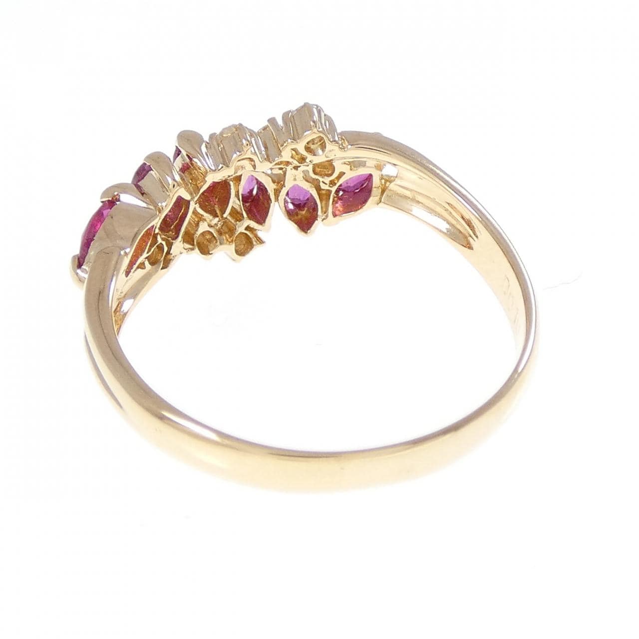 K18YG ルビー リング