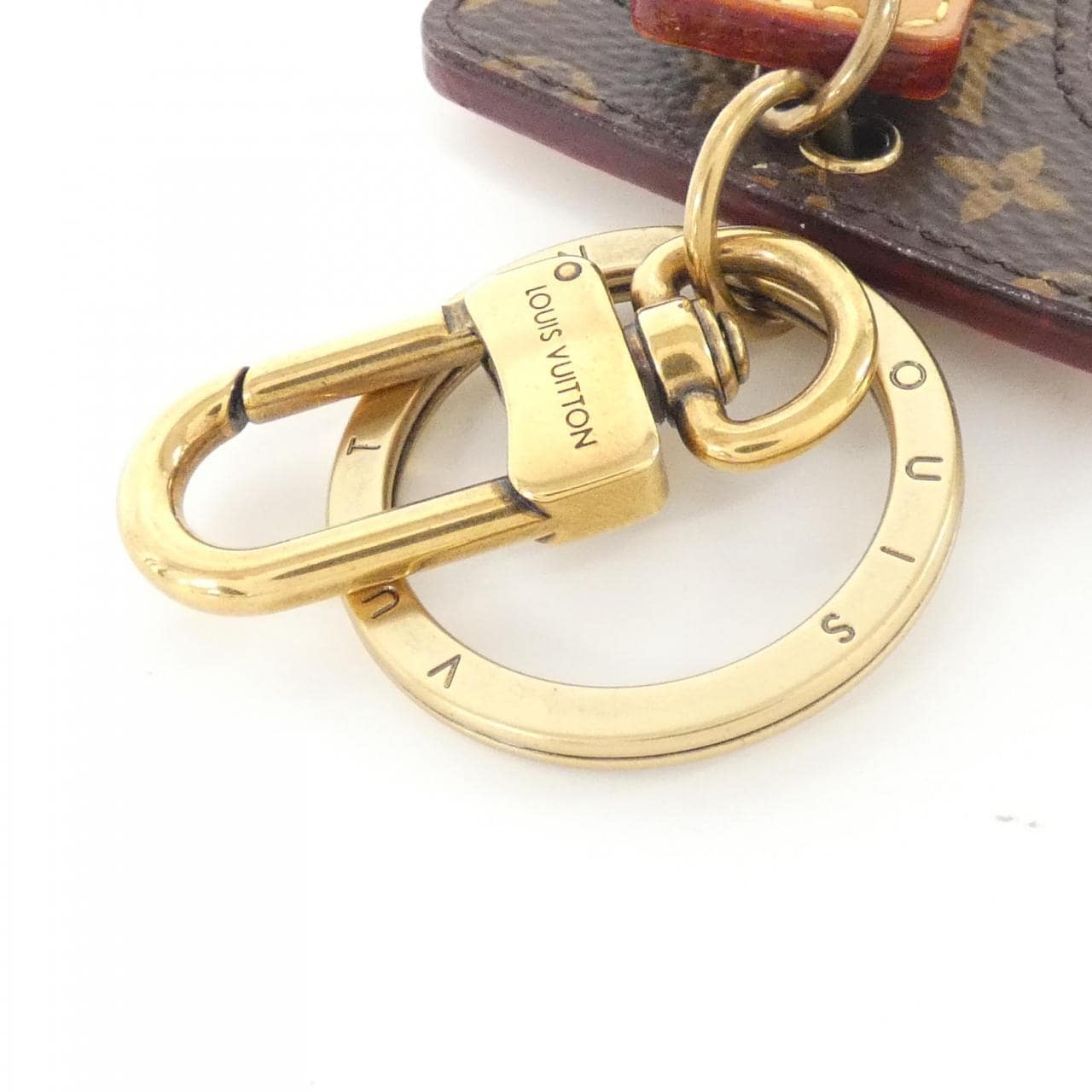 LOUIS VUITTON Porte Cle Damier Giant Monogram MP2713 Keychain