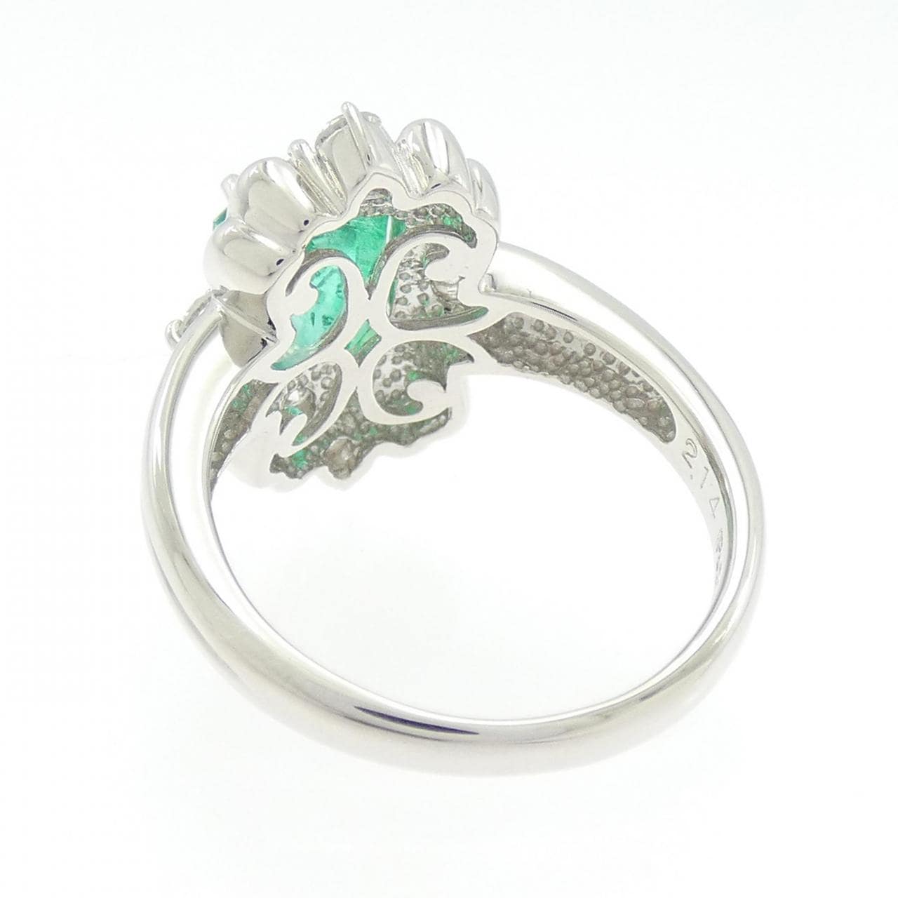 PT900 エメラルド リング 2.14CT