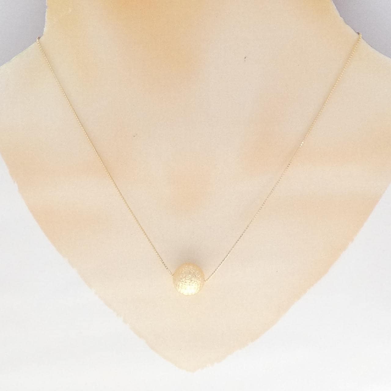 K18YG ボール ネックレス