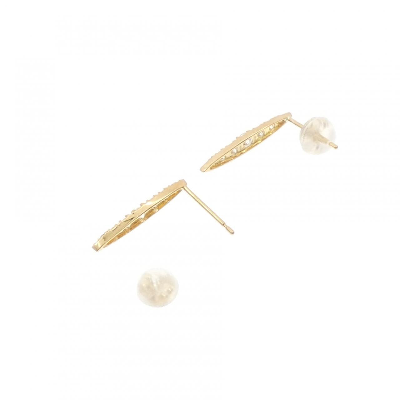 【リメイク】K18YG ダイヤモンド ピアス 0.30CT