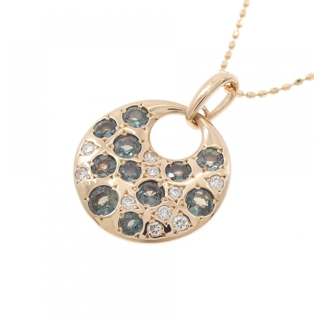 K18PG アレキサンドライト ネックレス 0.87CT