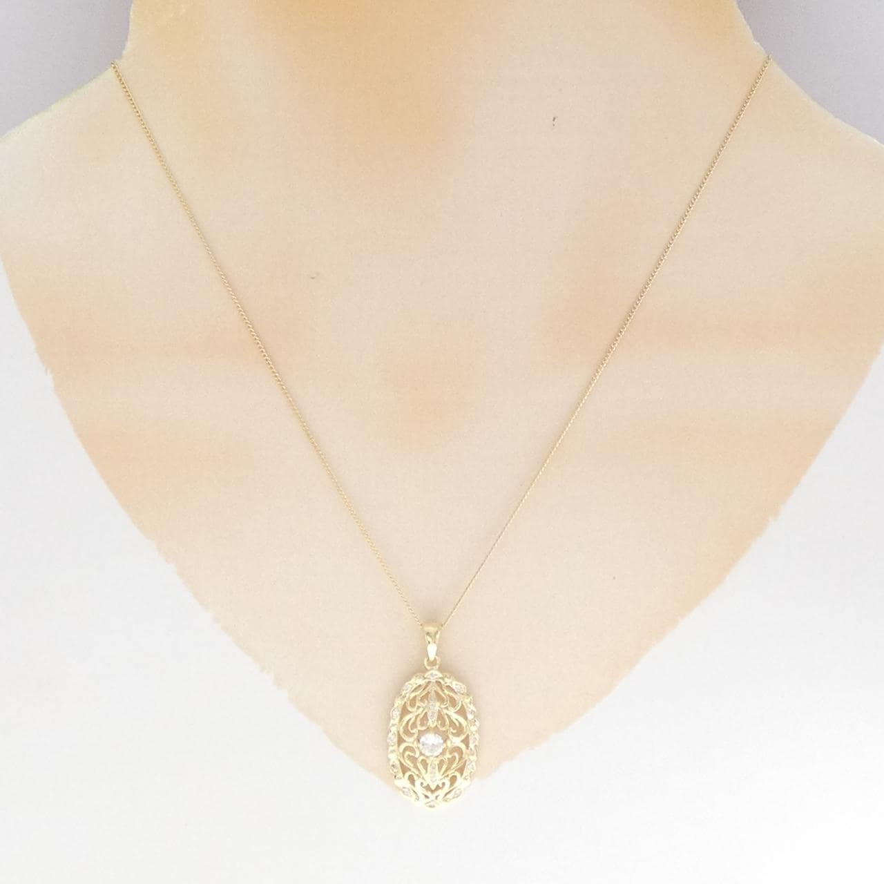 K18YG ダイヤモンド ネックレス 0.222CT