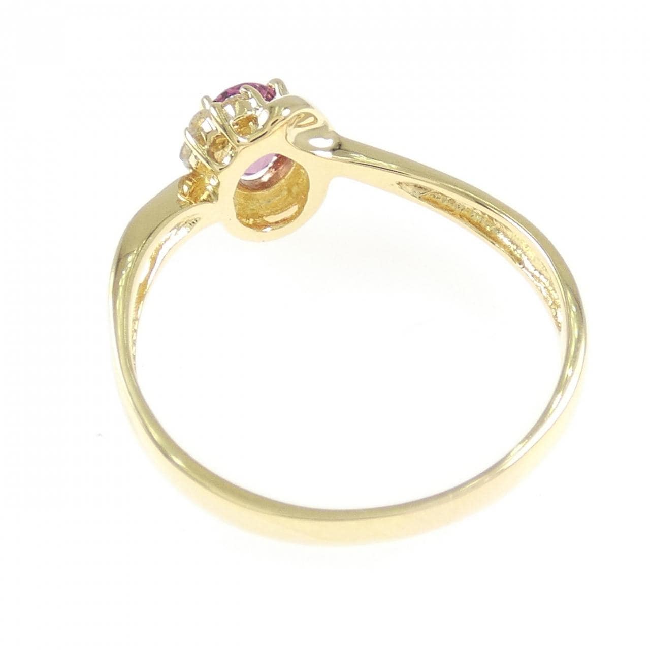 K18YG Garnet Ring 0.52CT