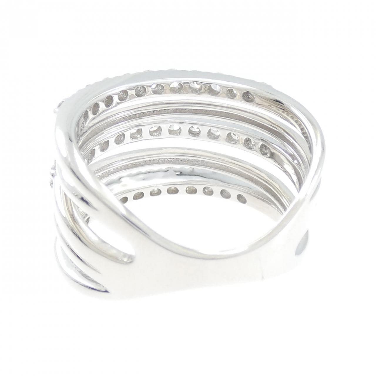 K18WG ダイヤモンド リング 1.00CT