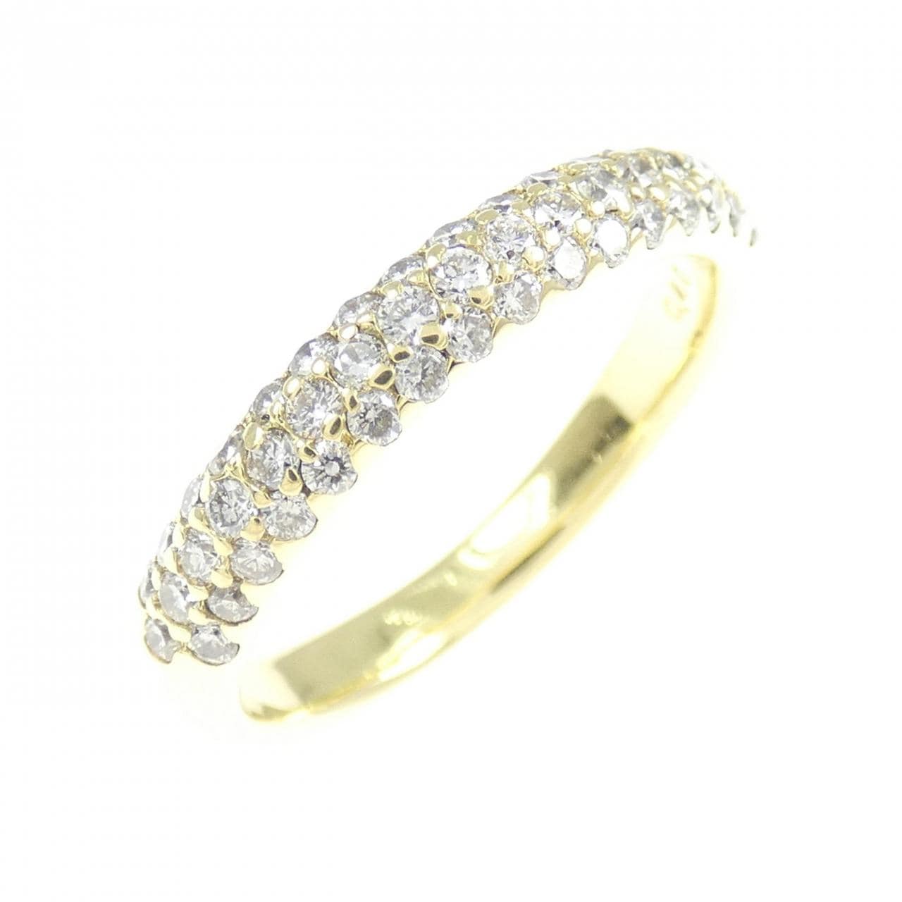 K18YG パヴェ ダイヤモンド リング 0.40CT