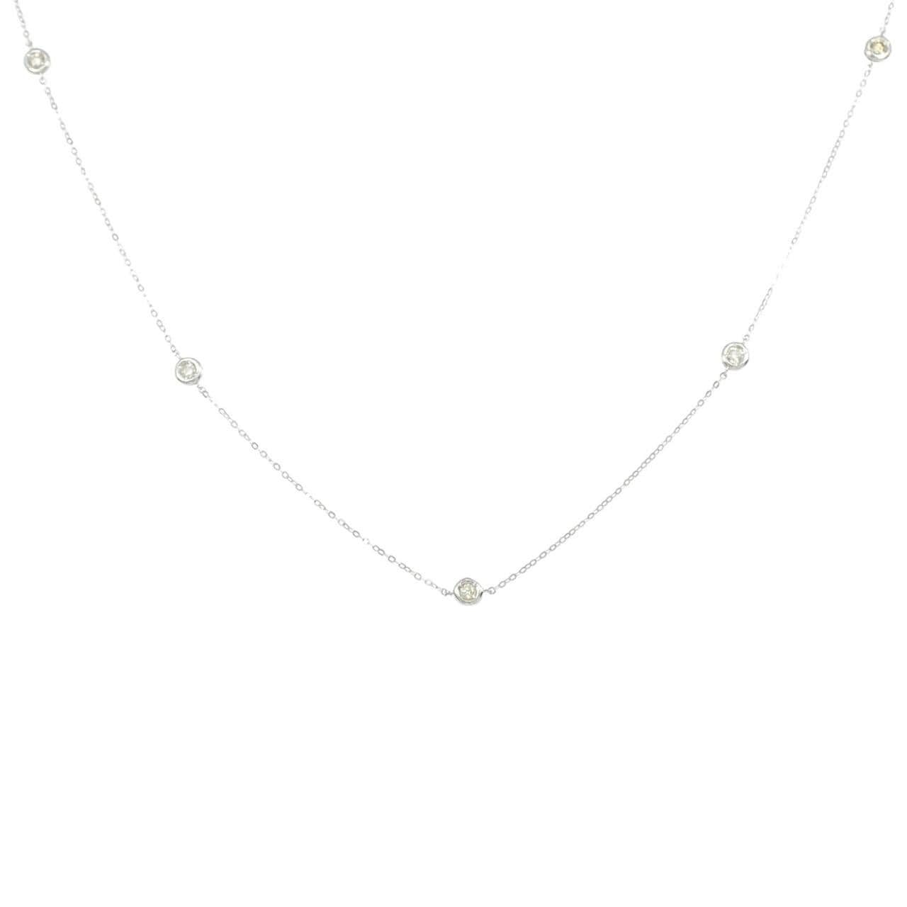 PT950/PT850 ダイヤモンド ネックレス 0.22CT