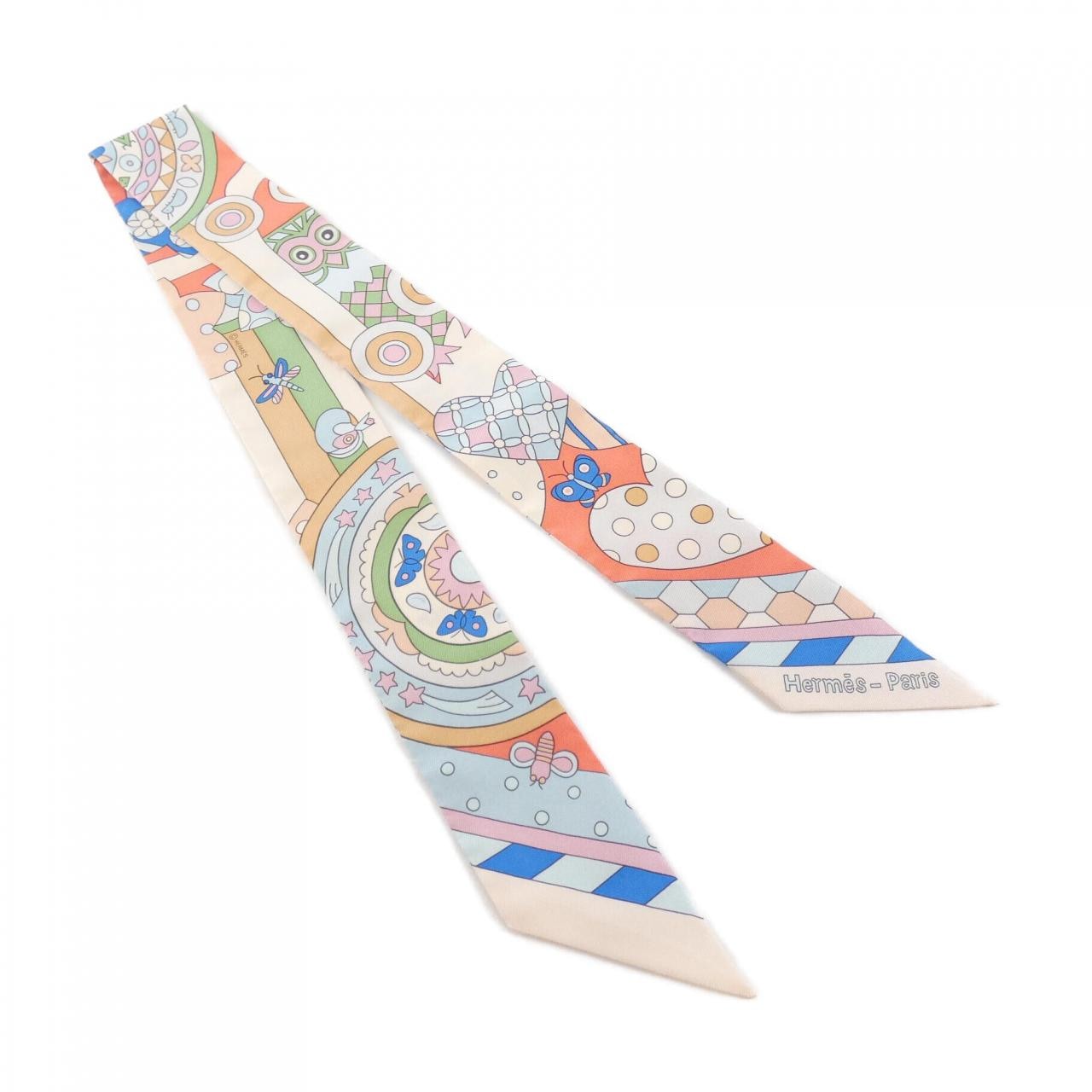 HERMES LES MURMURES DE LA FORET Twilly 063005S Scarf