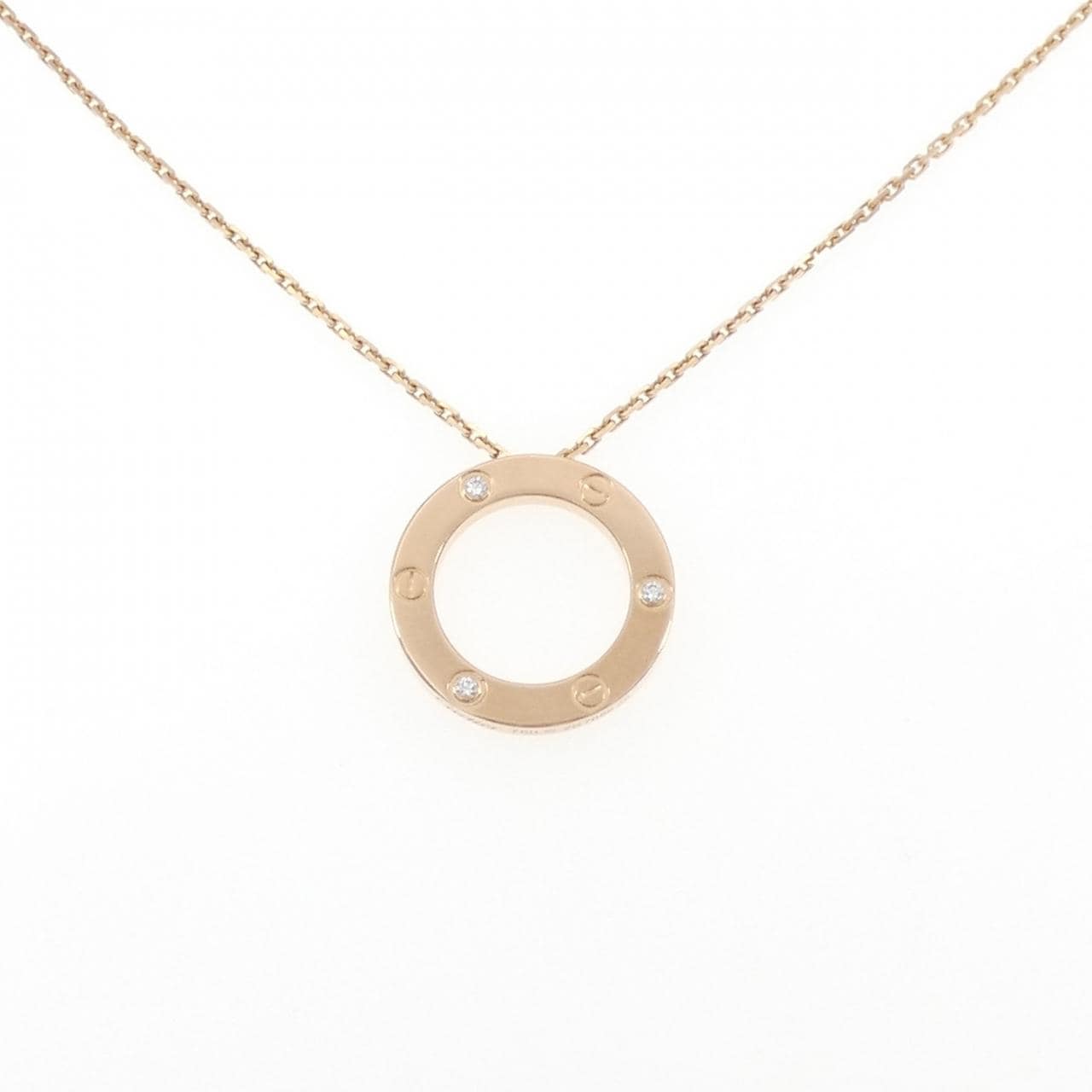 カルティエ ラブネックレス ハーフダイヤ ネックレス