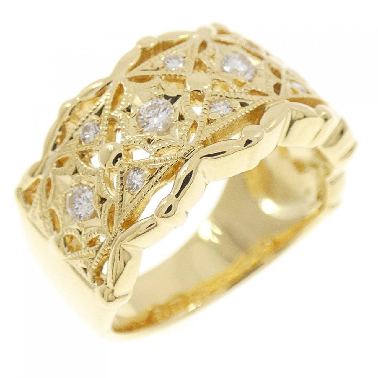 K18YG ダイヤモンド リング 0.25CT