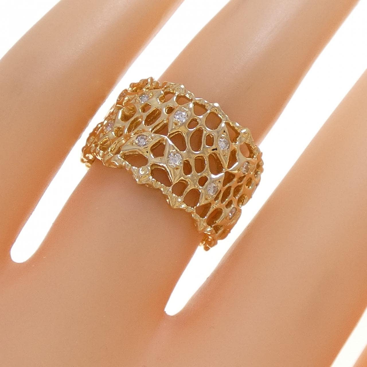 K18YG ダイヤモンド リング 0.20CT